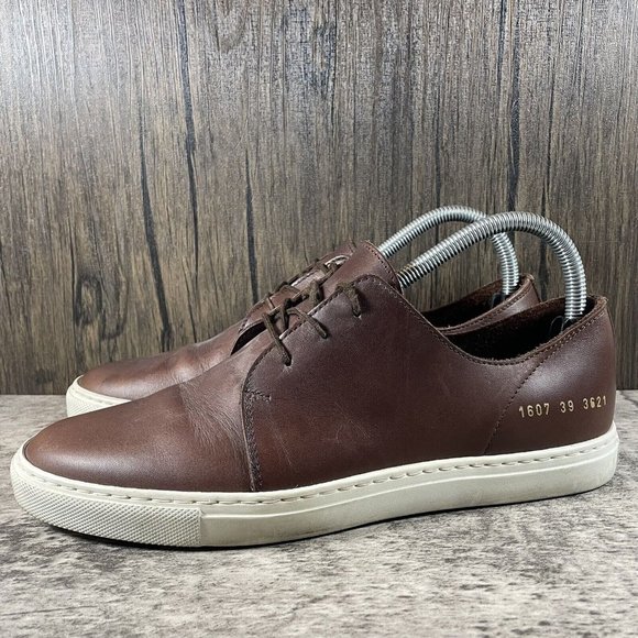 Common Project Achilles Low Shoes Sneakers Brown Leather Size EU39/M7/W9 main image 8